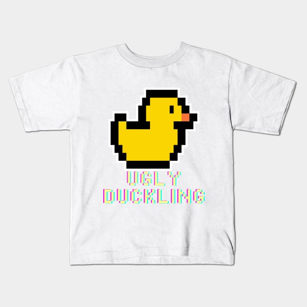 Ugly Duckling Retro Pixel! Kids T-Shirt by SocietyTwentyThree